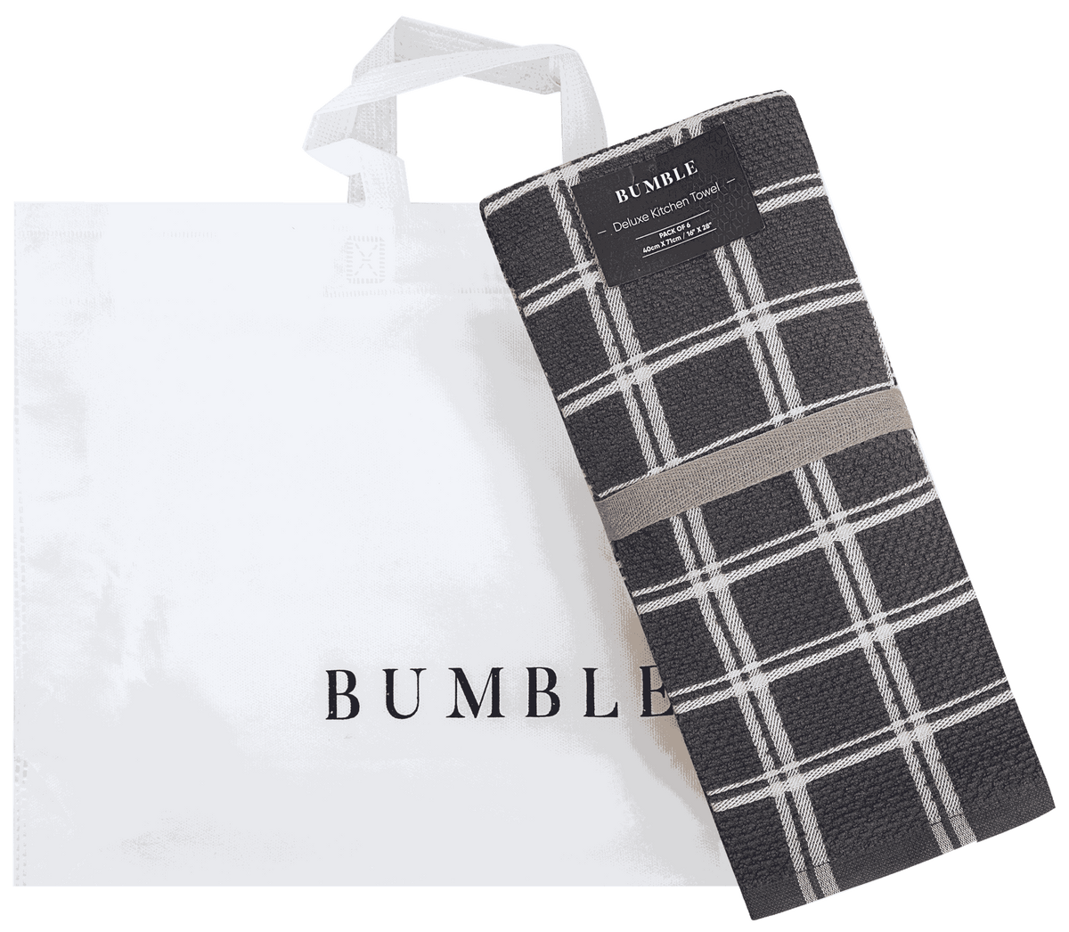 Popcorn check yarn dyed dish towel set buy now bumble towels