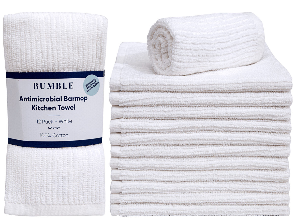 AntiMicrobial Barmop Kitchen Towels with Quality & Comfort! Bumble
