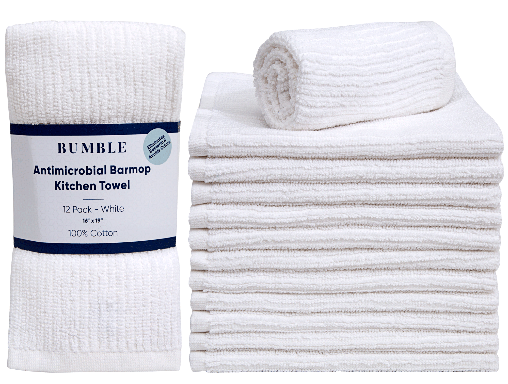 Cotton Bar Mop Towels, 16 X 19
