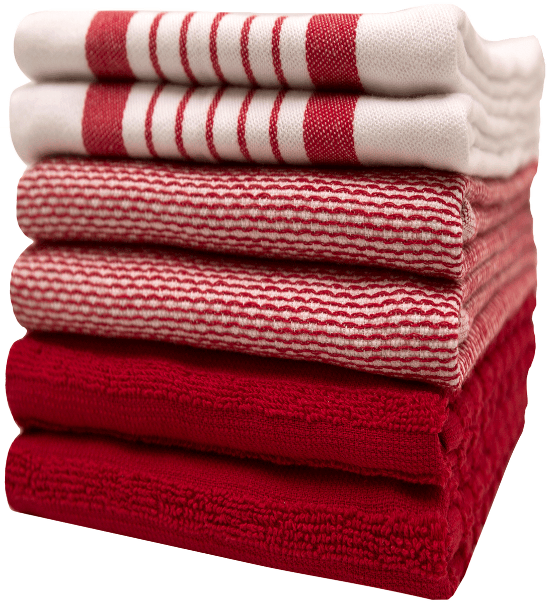 Shop Luxuriously Soft Flat Yarn Dyed Striped Kitchen Towels Bumble Towels