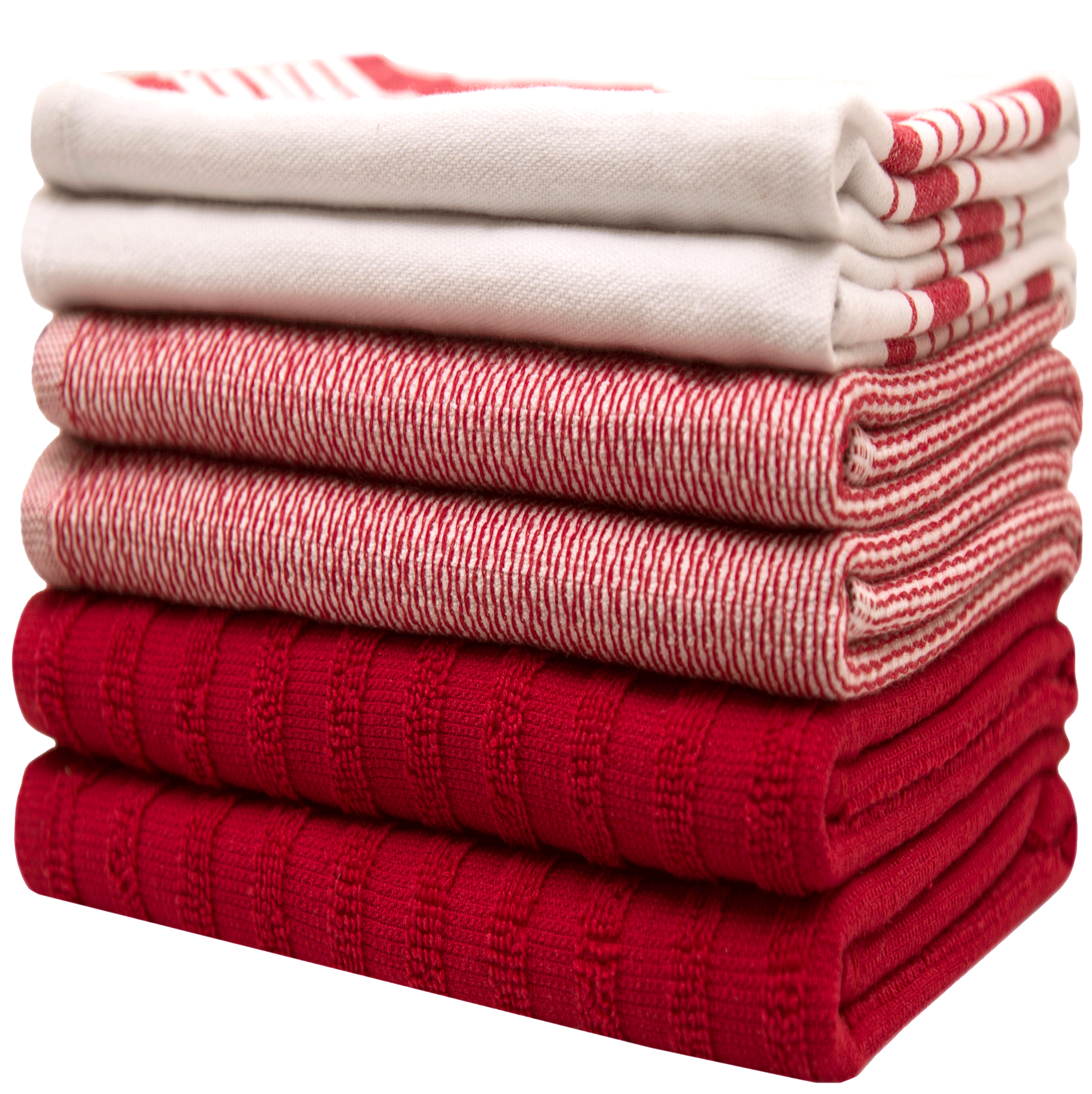 Premium Weave Yarn Dyed Kitchen Towels, Cotton, 16 x 26 in, Five