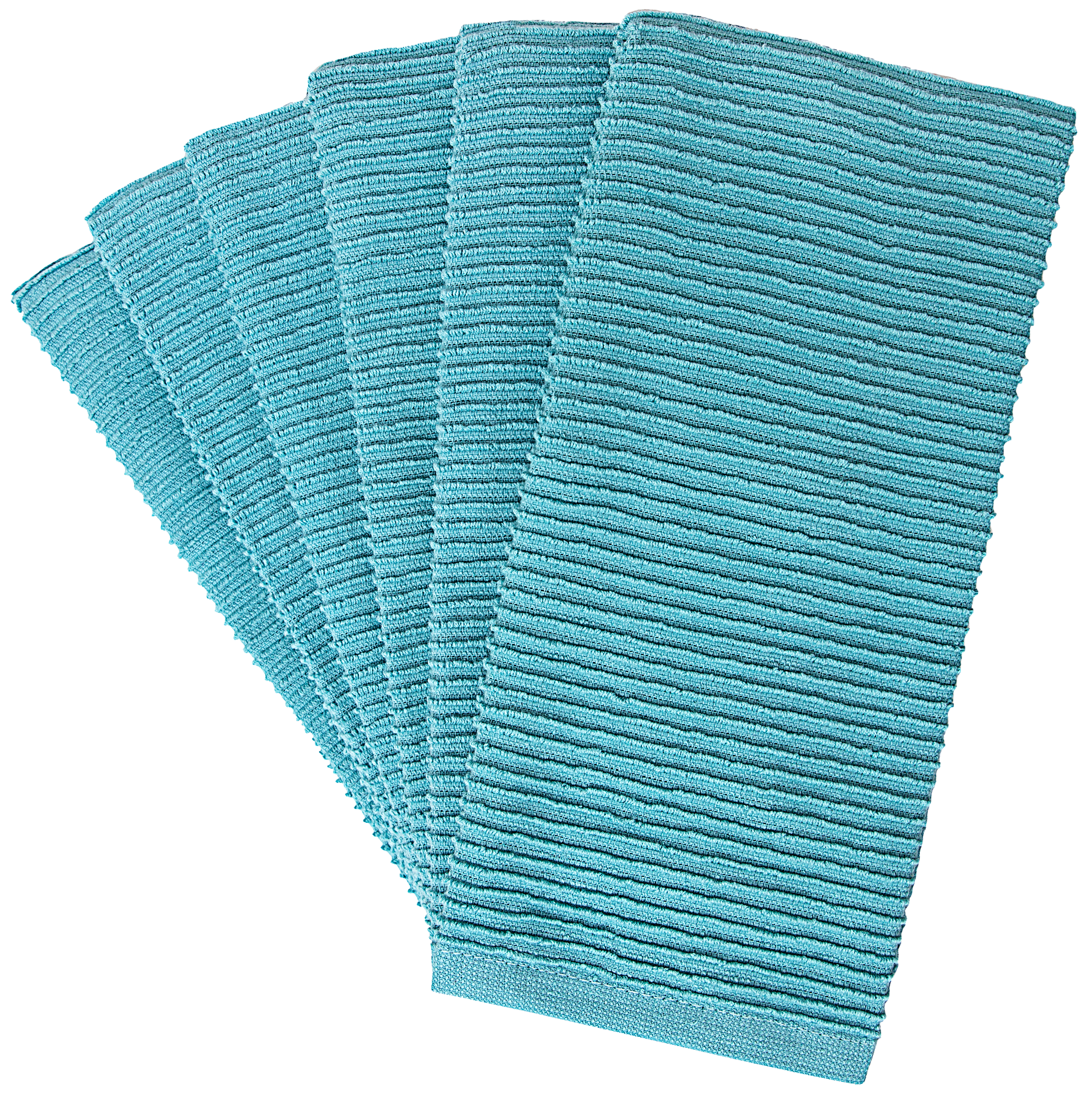 Bumble Towels Premium Kitchen Towels (16”x 28”, 8 Piece) Cotton Kitchen  Hand Towels Striped 420 GSM Blue